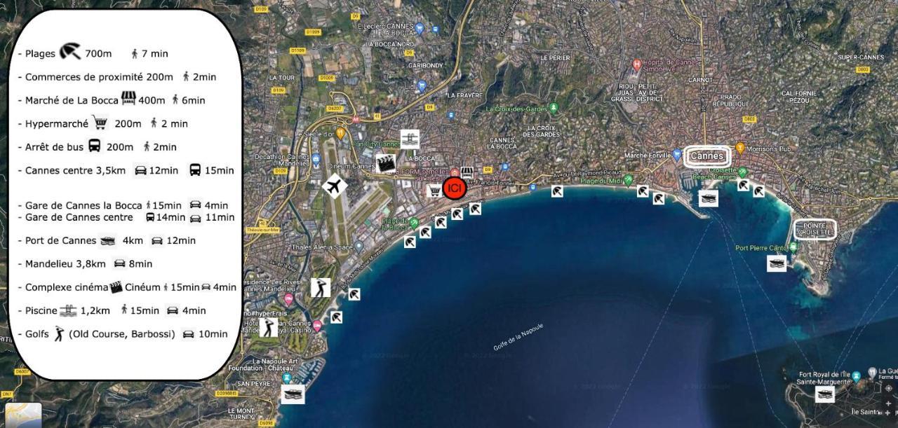 Cannes, Mer A 500 M, Maison Rare Bagian luar foto